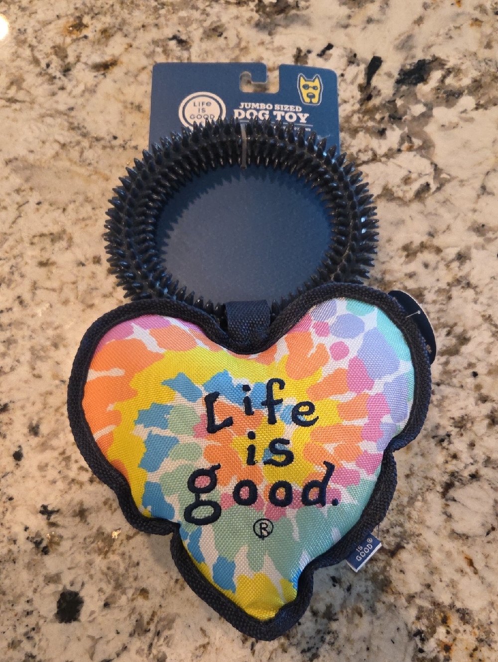 Life Is Good Kids Heart Toy - Rainbow Patchwork